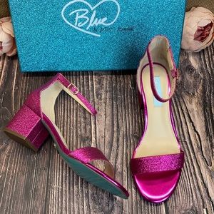Blue by Betsey Johnson Fuchsia (Pink) Miri Evening Sandals wore them one time